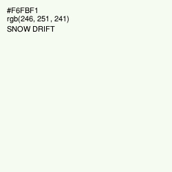 #F6FBF1 - Snow Drift Color Image